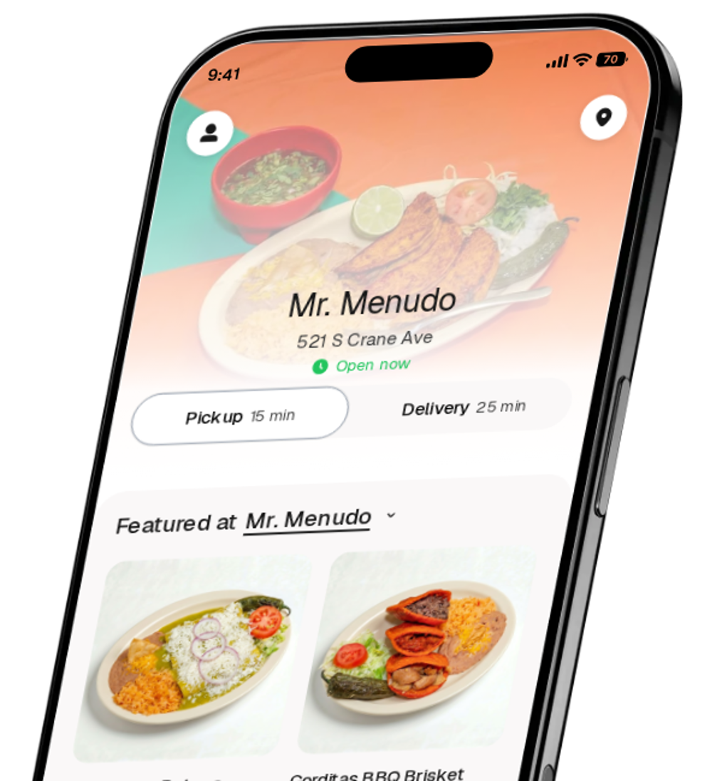 Mr. Menudo app preview